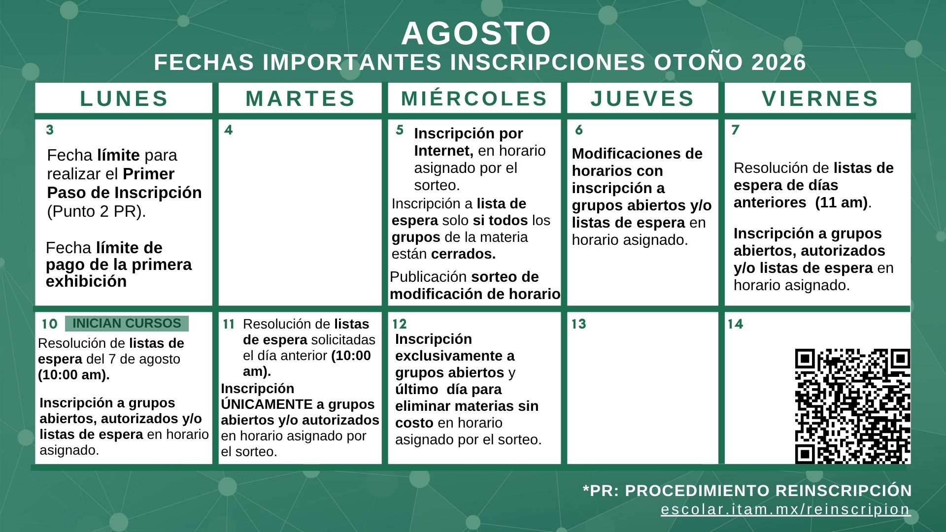 Calendario Julio